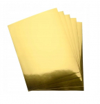 Metalizuotas aukso spalvos kartonas HAPPY COLOR HA35232030-11M, A4, 10 l., 230g/m2