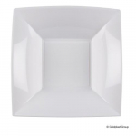 Vienkartinės gilios lėk&scaron;tės NICE, PP, baltos, 18x18 cm, 15 vnt.
