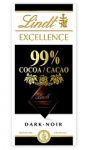&Scaron;okoladas LINDT Excellence, juodas, 99%, 50 g