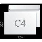 Vokas C4 baltas, 229x324mm