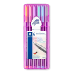 Spalvoti pasteliniai ra&scaron;ikliai STAEDTLER, 0,3 mm, 6 vnt.