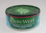 Tunų gabaliukai savo sultyse JOHN WEST, 145/102g