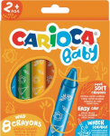 Va&scaron;kinės kreidelės CARIOCA BABY, 8 spalvos