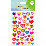 Lipdukai HAPPY COLOR 3D i&scaron;gaubti mink&scaron;ti - Smiling Hearts, 110x205mm