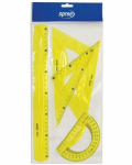 Liniuočių rinkinys 4vnt. 30cm, Flexible Yellow, Spree