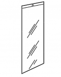 Pakabinamas kainų etiketės vokelis 60x120mm