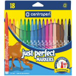 Flomasteriai CENTROPEN Perfect, 18 spalvų