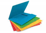 Aplankas Forpus A4, kartoninis, su guma, mėlynas