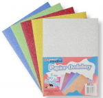 Blizgaus kartono rinkinys PENWORD MIX, 140g, A4, 5 lapai
