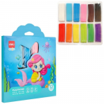 Plastilinas DELI EH718, 12 spalvų 240g