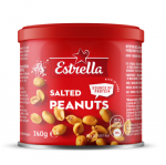 Kepinti žemės rie&scaron;utai su druska ESTRELLA, metalinis indelis, 140 g