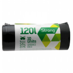 &Scaron;iuk&scaron;lių mai&scaron;ai SORTEX, 120 l, 35 mikr, LDPE, 70 x 100 cm, 10 vnt., juodos sp.
