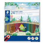 Spalvoti pie&scaron;tukai STAEDTLER NORIS COLOUR 185, 24 spalvos