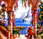 Deimantinės mozaikos rinkinys 30x30cm GRAŽUS VAIZDAS, HI STONE