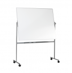 Dvipusė vartoma emaliuota magnetinė lenta ESSELTE 200x120 cm, mobilus stovas, balta sp.