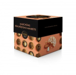 &Scaron;okoladiniai triufeliai PURE su marcipaninio kremo įdaru ir tra&scaron;kiu amaretti sausainių dekoru, 96g