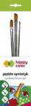 Teptukų rinkinys Happy Color 7263 3vnt. (N.4,10,10,) sintetika