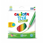 Spalvoti pie&scaron;tukai CARIOCA TITA, tribriauniai, 24 spalvos