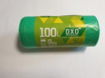 &Scaron;iuk&scaron;lių mai&scaron;ai SORTEX, žali HDPE 100L 70x100cm 18 mkr 25vnt/rul.