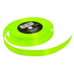 Satininė juostelė, 12mm/25m, neoninė salotinė