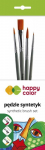 Teptukų rinkinys Happy Color 7260 4vnt. (N.12- plok&scaron;čias, nr.5,5,o-apvalūs) sintetika