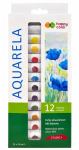 Akvarelė HAPPY COLOR STUDIO+, 12 spalvų, 12 ml tūtelėse