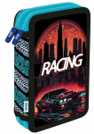 Penalas SPREE dvigubas su mokyklinėmis priemonėmis 20x13cm, RACING