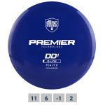 Diskgolfo diskas DISCMANIA Distance Driver Q-LINE PREMIER DD1 Blue