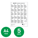 Valymo lapai laminavimo aparatams Leitz Premium, 5vnt
