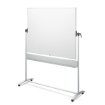 Dvipusė vartoma magnetinė lenta NOBO Steel  150x120 cm, mobilus stovas, balta sp.