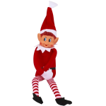 Elfas ELVES BEHAVIN' BADLY BOY ELF 30 cm