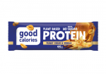 Baltymų batonėlis GOOD CALORIES, vanilinis, su žemės rie&scaron;utais ir datulėmis, 45 g