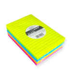 Lipnūs lapeliai MIX PENWORD FLUO Nr.ZI-32, 100x150mm/ 5sp.x90vnt.