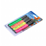 Teksto žymeklių rinkinys Forofis 4 sp, 1-3mm, kirstu galu 91805