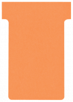 Nobo T-Card kortelės 2 dydžio, oranžinės, 100vnt 2002009