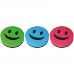Kempinė magnetinei lentai valyti su magnetu apvali Smile 9,2cm skersmuo, Fun&Joy