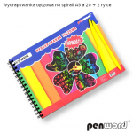 Kūrybos rinkinys gratažui A5/20l. su spirale Vaivoryk&scaron;tė PENWORD