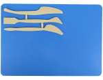 Lentelė plastilinui KITE su įrankiais, 250x180mm, ,mėlyna