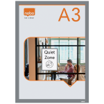 Lipnus magnetinis rėmelis NOBO A3 , sidabro spalvos, 2 vnt