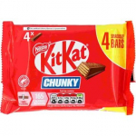 Batonėliai KITKAT Chunky, pieni&scaron;ki, 4 x 32 g