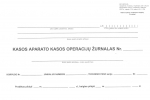Kasos operacijų žurnalas, hor. A4, 2-jų dalių