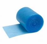 Burbulinė pakavimo plėvelė 0,60mx100m, 46g/m&sup2;, melsva