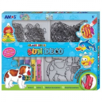 Dekoratyviniai dažai su pakabukais SUN DECO CRAFT KIT AMOS (13 pakabukų ir 6 dažų) SD10P6-SA