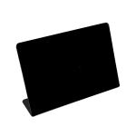 L formos horizontalus kainų etikečių stovelis, juodas 70x50mm