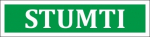 Informacinis lipdukas ''STUMTI '' ženklas 30x120mm