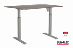 Reguliuojamo auk&scaron;čio stalas SUN-FLEX ADAPT I, vieno variklio, pilkas 120x80cm