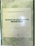 I&scaron;ra&scaron;omų PVM sąskaitų-faktūrų registras A4, 36 lapų, vertikalus