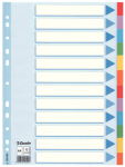 Skirtukai Esselte A4, 1-12, spalvoti, kartoniniai