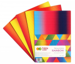 Gofruoto kartono rinkinys HAPPY COLOR RAINBOW, A4, 5 lapai