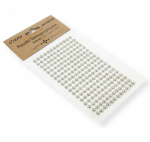 Dekoracija rankdarbiams Perlai (limpantys) sidabriniai 260vnt./6mm, PRS-02 PENWORD